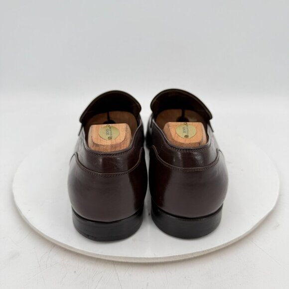 Louis Vuitton Men Size UK 8.5 US 9.5 Brown Leather Penny Loafer Dress Shoes - Picture 5 of 14